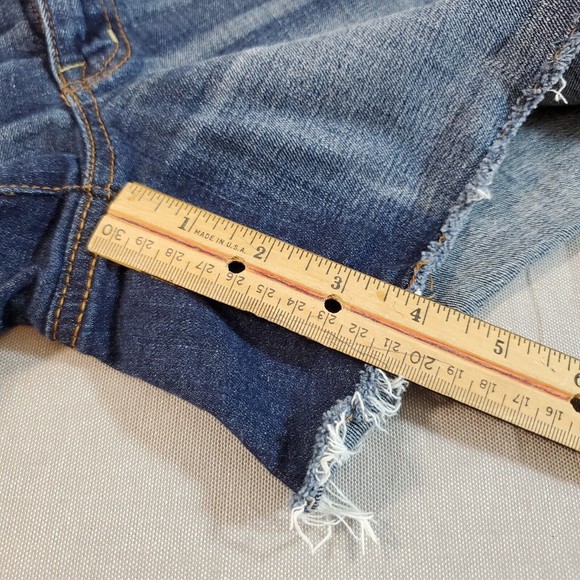 American Eagle Outfitters Super Stretch Womens Size 4 Shortie Denim Jean Shorts - Picture 10 of 13
